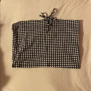 Gingham pacsun tube top